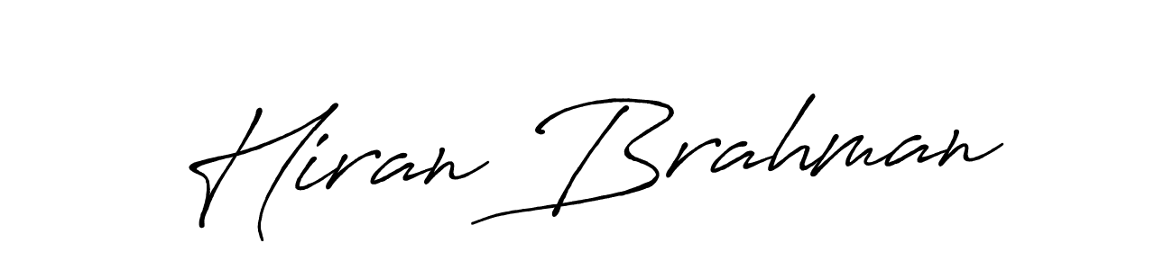 Antro_Vectra_Bolder is a professional signature style that is perfect for those who want to add a touch of class to their signature. It is also a great choice for those who want to make their signature more unique. Get Hiran Brahman name to fancy signature for free. Hiran Brahman signature style 7 images and pictures png