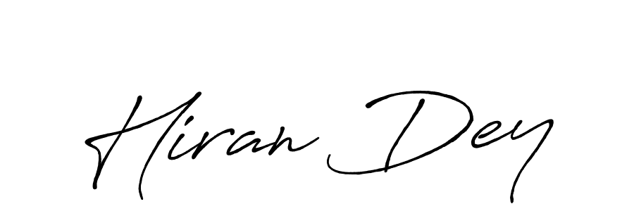 Also You can easily find your signature by using the search form. We will create Hiran Dey name handwritten signature images for you free of cost using Antro_Vectra_Bolder sign style. Hiran Dey signature style 7 images and pictures png