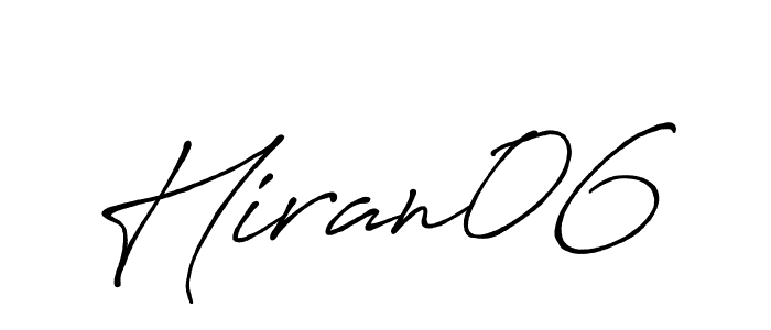 How to make Hiran06 signature? Antro_Vectra_Bolder is a professional autograph style. Create handwritten signature for Hiran06 name. Hiran06 signature style 7 images and pictures png