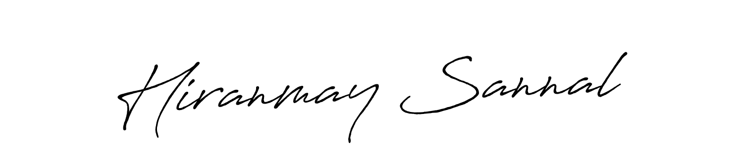 Design your own signature with our free online signature maker. With this signature software, you can create a handwritten (Antro_Vectra_Bolder) signature for name Hiranmay Sannal. Hiranmay Sannal signature style 7 images and pictures png