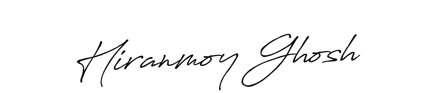 Hiranmoy Ghosh stylish signature style. Best Handwritten Sign (Antro_Vectra_Bolder) for my name. Handwritten Signature Collection Ideas for my name Hiranmoy Ghosh. Hiranmoy Ghosh signature style 7 images and pictures png