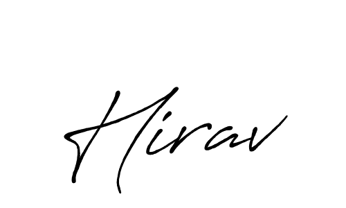 Similarly Antro_Vectra_Bolder is the best handwritten signature design. Signature creator online .You can use it as an online autograph creator for name Hirav. Hirav signature style 7 images and pictures png