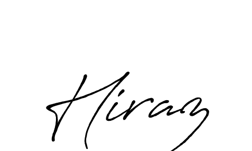 Design your own signature with our free online signature maker. With this signature software, you can create a handwritten (Antro_Vectra_Bolder) signature for name Hiraz. Hiraz signature style 7 images and pictures png