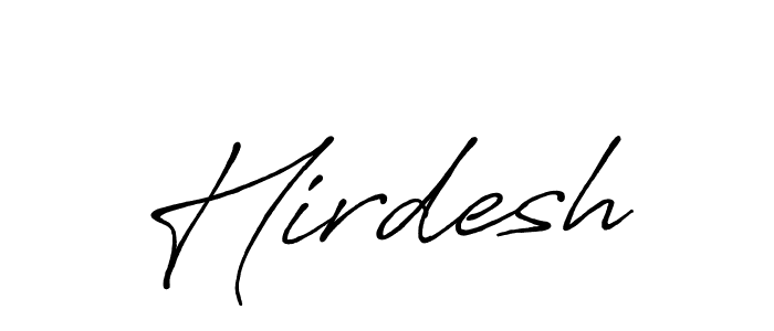 It looks lik you need a new signature style for name Hirdesh. Design unique handwritten (Antro_Vectra_Bolder) signature with our free signature maker in just a few clicks. Hirdesh signature style 7 images and pictures png