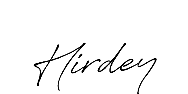 How to make Hirdey name signature. Use Antro_Vectra_Bolder style for creating short signs online. This is the latest handwritten sign. Hirdey signature style 7 images and pictures png