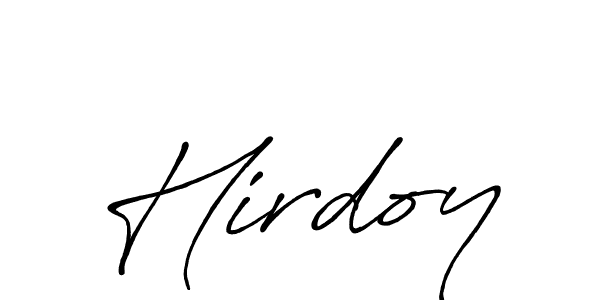 How to make Hirdoy name signature. Use Antro_Vectra_Bolder style for creating short signs online. This is the latest handwritten sign. Hirdoy signature style 7 images and pictures png