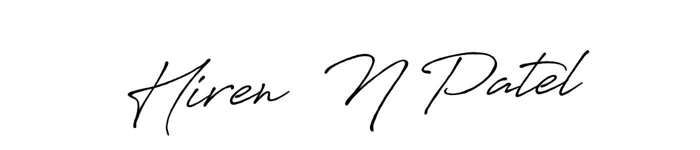 Once you've used our free online signature maker to create your best signature Antro_Vectra_Bolder style, it's time to enjoy all of the benefits that Hiren  N Patel name signing documents. Hiren  N Patel signature style 7 images and pictures png