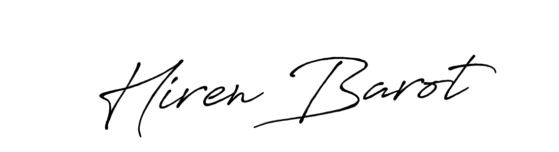 Antro_Vectra_Bolder is a professional signature style that is perfect for those who want to add a touch of class to their signature. It is also a great choice for those who want to make their signature more unique. Get Hiren Barot name to fancy signature for free. Hiren Barot signature style 7 images and pictures png