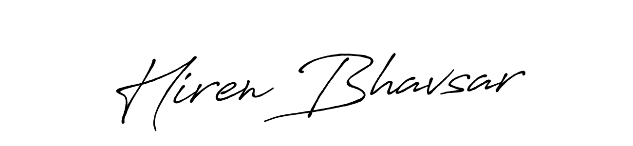 The best way (Antro_Vectra_Bolder) to make a short signature is to pick only two or three words in your name. The name Hiren Bhavsar include a total of six letters. For converting this name. Hiren Bhavsar signature style 7 images and pictures png