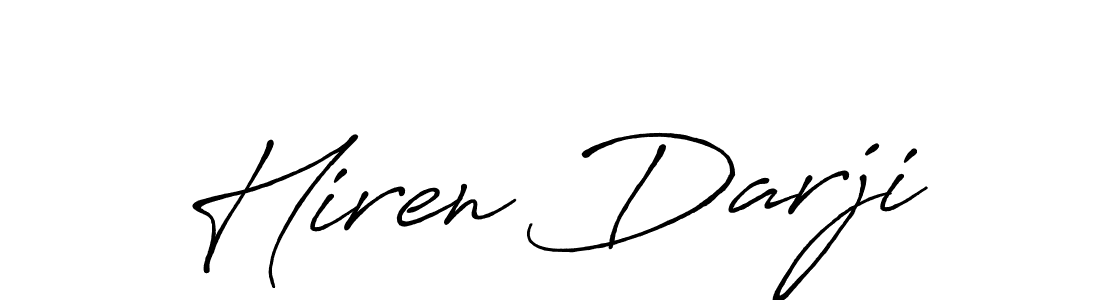This is the best signature style for the Hiren Darji name. Also you like these signature font (Antro_Vectra_Bolder). Mix name signature. Hiren Darji signature style 7 images and pictures png