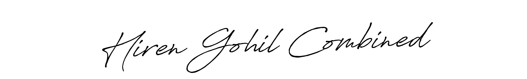 How to Draw Hiren Gohil Combined signature style? Antro_Vectra_Bolder is a latest design signature styles for name Hiren Gohil Combined. Hiren Gohil Combined signature style 7 images and pictures png