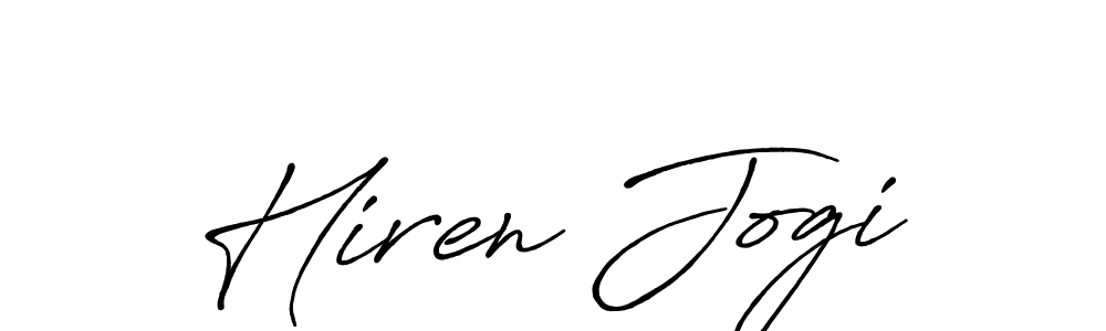 Similarly Antro_Vectra_Bolder is the best handwritten signature design. Signature creator online .You can use it as an online autograph creator for name Hiren Jogi. Hiren Jogi signature style 7 images and pictures png