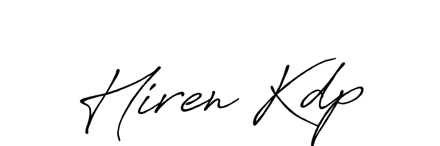 if you are searching for the best signature style for your name Hiren Kdp. so please give up your signature search. here we have designed multiple signature styles  using Antro_Vectra_Bolder. Hiren Kdp signature style 7 images and pictures png