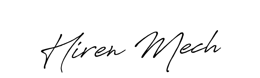 This is the best signature style for the Hiren Mech name. Also you like these signature font (Antro_Vectra_Bolder). Mix name signature. Hiren Mech signature style 7 images and pictures png