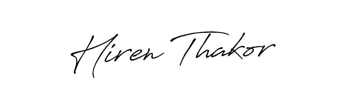 Make a beautiful signature design for name Hiren Thakor. Use this online signature maker to create a handwritten signature for free. Hiren Thakor signature style 7 images and pictures png