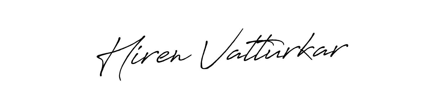 Here are the top 10 professional signature styles for the name Hiren Vatturkar. These are the best autograph styles you can use for your name. Hiren Vatturkar signature style 7 images and pictures png
