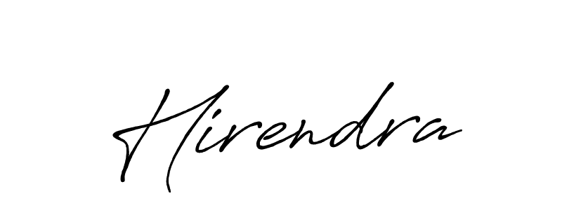 Design your own signature with our free online signature maker. With this signature software, you can create a handwritten (Antro_Vectra_Bolder) signature for name Hirendra. Hirendra signature style 7 images and pictures png