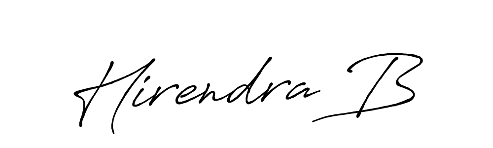 Also You can easily find your signature by using the search form. We will create Hirendra B name handwritten signature images for you free of cost using Antro_Vectra_Bolder sign style. Hirendra B signature style 7 images and pictures png