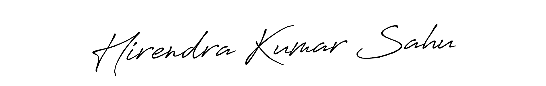 How to make Hirendra Kumar Sahu signature? Antro_Vectra_Bolder is a professional autograph style. Create handwritten signature for Hirendra Kumar Sahu name. Hirendra Kumar Sahu signature style 7 images and pictures png