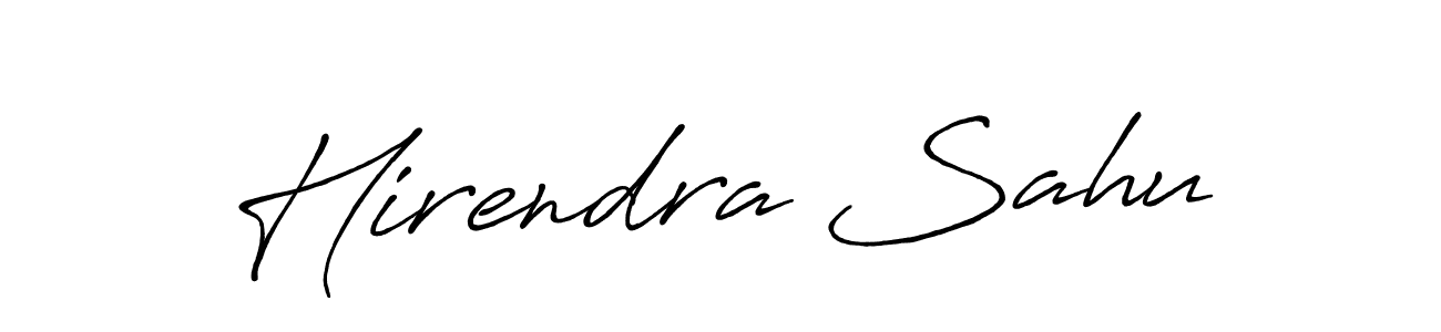 Also You can easily find your signature by using the search form. We will create Hirendra Sahu name handwritten signature images for you free of cost using Antro_Vectra_Bolder sign style. Hirendra Sahu signature style 7 images and pictures png