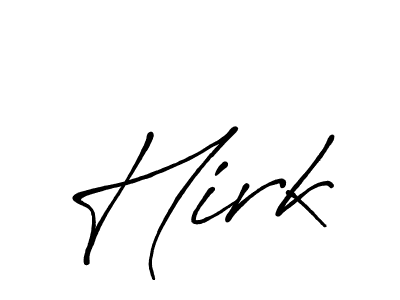 Also we have Hirk name is the best signature style. Create professional handwritten signature collection using Antro_Vectra_Bolder autograph style. Hirk signature style 7 images and pictures png