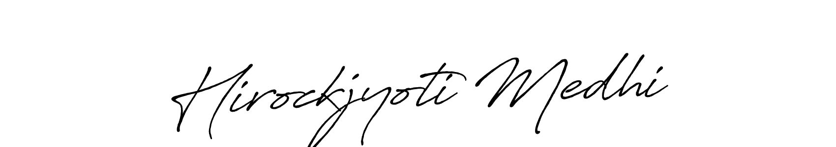 Antro_Vectra_Bolder is a professional signature style that is perfect for those who want to add a touch of class to their signature. It is also a great choice for those who want to make their signature more unique. Get Hirockjyoti Medhi name to fancy signature for free. Hirockjyoti Medhi signature style 7 images and pictures png