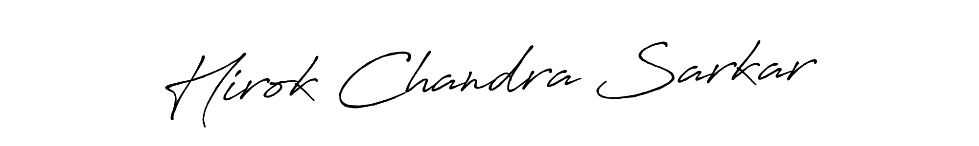 Design your own signature with our free online signature maker. With this signature software, you can create a handwritten (Antro_Vectra_Bolder) signature for name Hirok Chandra Sarkar. Hirok Chandra Sarkar signature style 7 images and pictures png