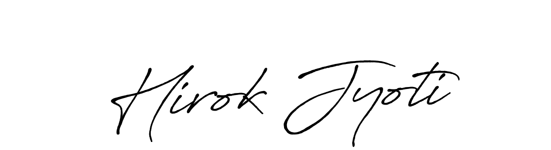 Create a beautiful signature design for name Hirok Jyoti. With this signature (Antro_Vectra_Bolder) fonts, you can make a handwritten signature for free. Hirok Jyoti signature style 7 images and pictures png