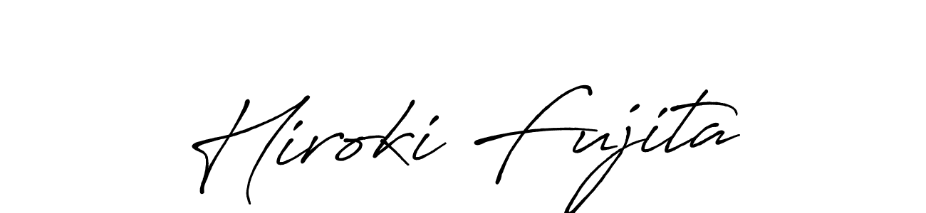 Design your own signature with our free online signature maker. With this signature software, you can create a handwritten (Antro_Vectra_Bolder) signature for name Hiroki Fujita. Hiroki Fujita signature style 7 images and pictures png