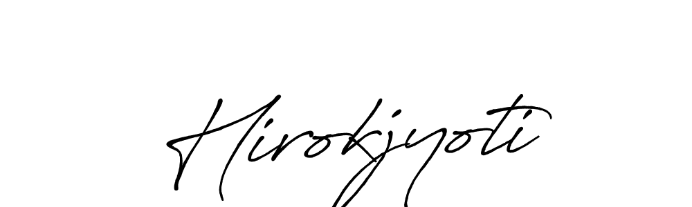 Similarly Antro_Vectra_Bolder is the best handwritten signature design. Signature creator online .You can use it as an online autograph creator for name Hirokjyoti. Hirokjyoti signature style 7 images and pictures png