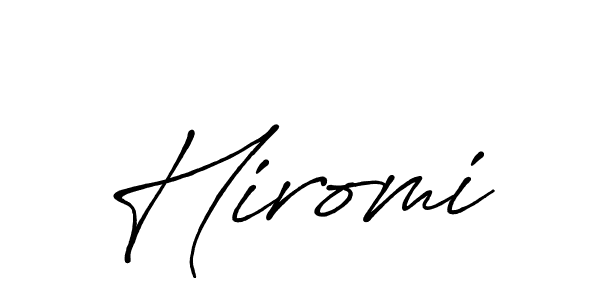 Design your own signature with our free online signature maker. With this signature software, you can create a handwritten (Antro_Vectra_Bolder) signature for name Hiromi. Hiromi signature style 7 images and pictures png