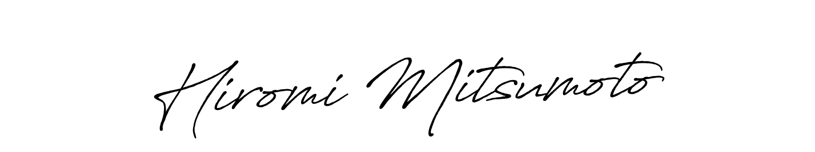 This is the best signature style for the Hiromi Mitsumoto name. Also you like these signature font (Antro_Vectra_Bolder). Mix name signature. Hiromi Mitsumoto signature style 7 images and pictures png