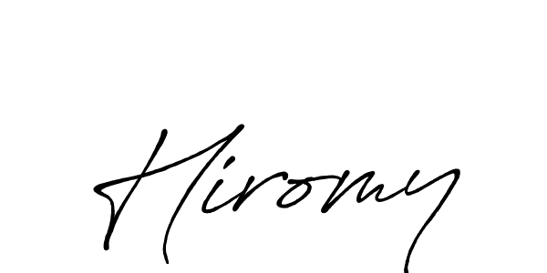 Similarly Antro_Vectra_Bolder is the best handwritten signature design. Signature creator online .You can use it as an online autograph creator for name Hiromy. Hiromy signature style 7 images and pictures png