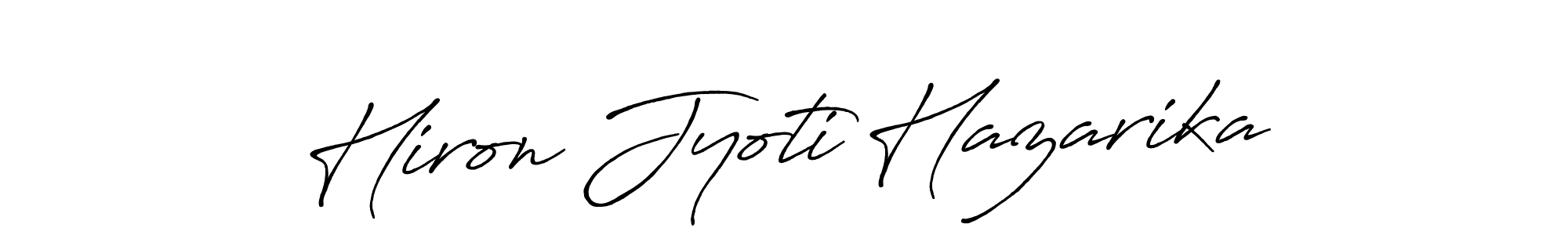 Use a signature maker to create a handwritten signature online. With this signature software, you can design (Antro_Vectra_Bolder) your own signature for name Hiron Jyoti Hazarika. Hiron Jyoti Hazarika signature style 7 images and pictures png
