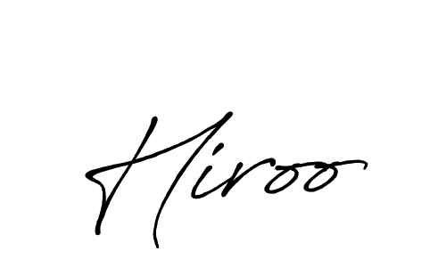 Also we have Hiroo name is the best signature style. Create professional handwritten signature collection using Antro_Vectra_Bolder autograph style. Hiroo signature style 7 images and pictures png