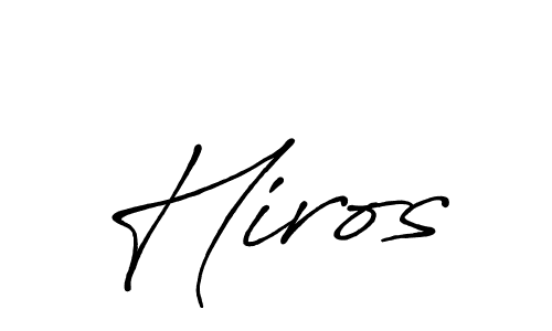 Best and Professional Signature Style for Hiros. Antro_Vectra_Bolder Best Signature Style Collection. Hiros signature style 7 images and pictures png