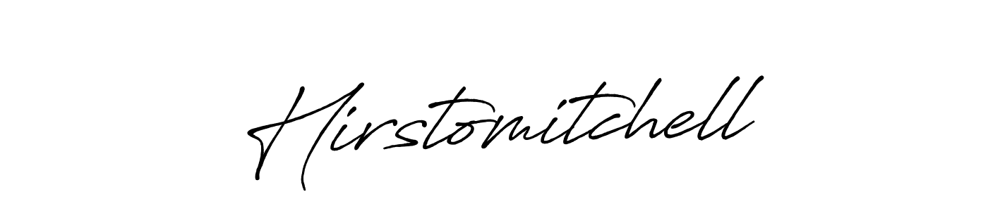 Create a beautiful signature design for name Hirstomitchell. With this signature (Antro_Vectra_Bolder) fonts, you can make a handwritten signature for free. Hirstomitchell signature style 7 images and pictures png