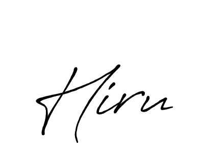 Create a beautiful signature design for name Hiru. With this signature (Antro_Vectra_Bolder) fonts, you can make a handwritten signature for free. Hiru signature style 7 images and pictures png