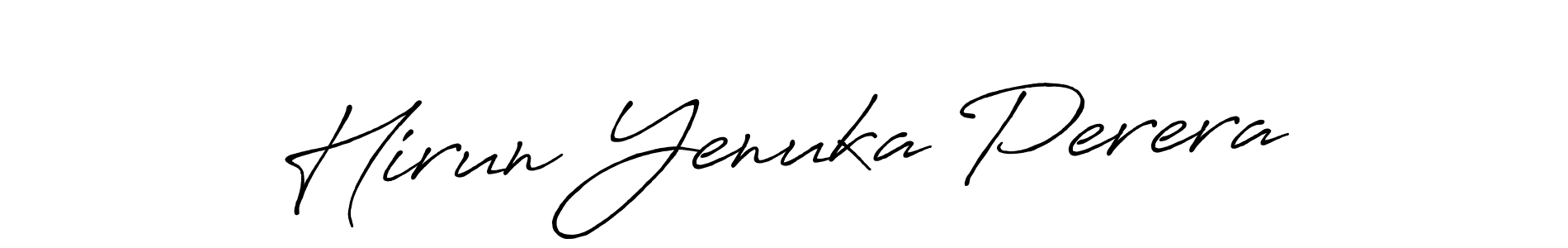 Hirun Yenuka Perera stylish signature style. Best Handwritten Sign (Antro_Vectra_Bolder) for my name. Handwritten Signature Collection Ideas for my name Hirun Yenuka Perera. Hirun Yenuka Perera signature style 7 images and pictures png
