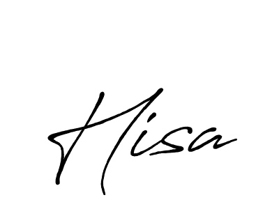 How to make Hisa name signature. Use Antro_Vectra_Bolder style for creating short signs online. This is the latest handwritten sign. Hisa signature style 7 images and pictures png