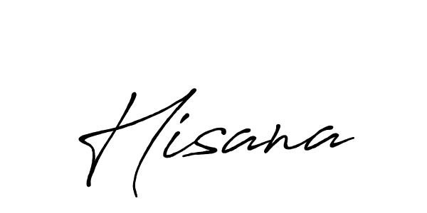 Make a beautiful signature design for name Hisana. With this signature (Antro_Vectra_Bolder) style, you can create a handwritten signature for free. Hisana signature style 7 images and pictures png