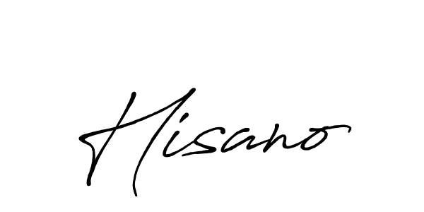 How to make Hisano signature? Antro_Vectra_Bolder is a professional autograph style. Create handwritten signature for Hisano name. Hisano signature style 7 images and pictures png