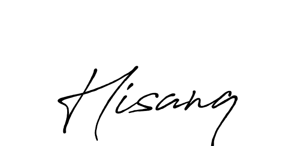Hisanq stylish signature style. Best Handwritten Sign (Antro_Vectra_Bolder) for my name. Handwritten Signature Collection Ideas for my name Hisanq. Hisanq signature style 7 images and pictures png
