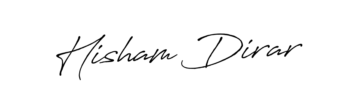 How to make Hisham Dirar signature? Antro_Vectra_Bolder is a professional autograph style. Create handwritten signature for Hisham Dirar name. Hisham Dirar signature style 7 images and pictures png