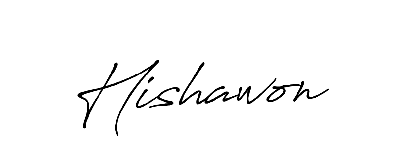 Also we have Hishawon name is the best signature style. Create professional handwritten signature collection using Antro_Vectra_Bolder autograph style. Hishawon signature style 7 images and pictures png