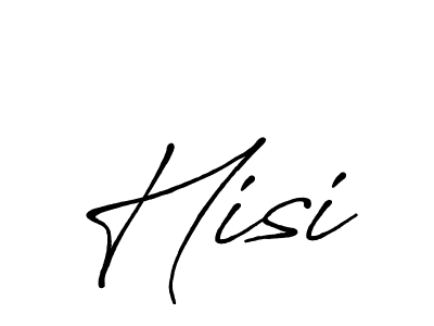 if you are searching for the best signature style for your name Hisi. so please give up your signature search. here we have designed multiple signature styles  using Antro_Vectra_Bolder. Hisi signature style 7 images and pictures png