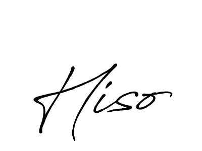Hiso stylish signature style. Best Handwritten Sign (Antro_Vectra_Bolder) for my name. Handwritten Signature Collection Ideas for my name Hiso. Hiso signature style 7 images and pictures png
