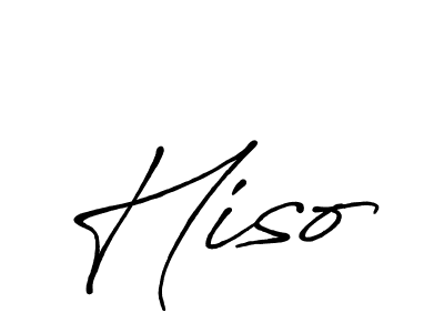 This is the best signature style for the Hiso name. Also you like these signature font (Antro_Vectra_Bolder). Mix name signature. Hiso signature style 7 images and pictures png