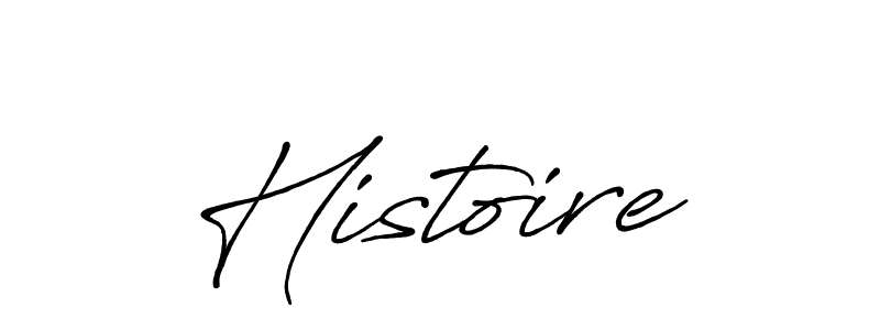 Design your own signature with our free online signature maker. With this signature software, you can create a handwritten (Antro_Vectra_Bolder) signature for name Histoire. Histoire signature style 7 images and pictures png