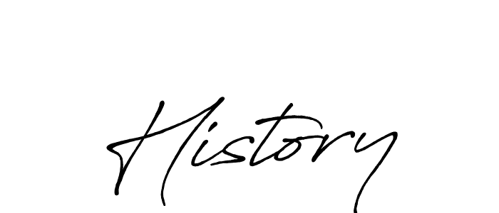 Similarly Antro_Vectra_Bolder is the best handwritten signature design. Signature creator online .You can use it as an online autograph creator for name History. History signature style 7 images and pictures png